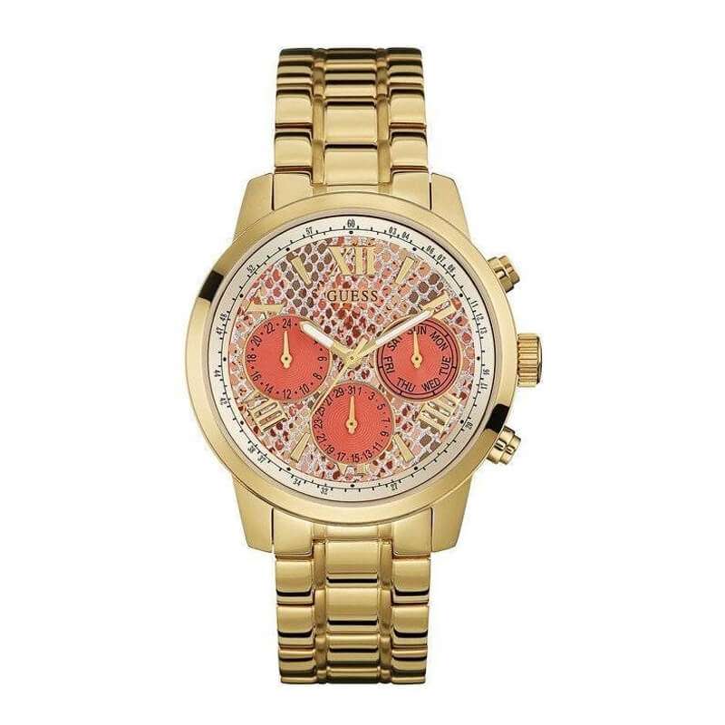 Guess Sunrise Multifunction Gold Tone Quartz W0330L1 Women's Watch W0330L1 - Image 1