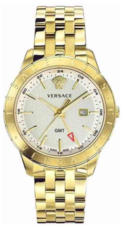 Versace Univers Quartz White Dial Gold Steel Strap Watch for Men - VEBK00518 VEBK00518 - Image 2
