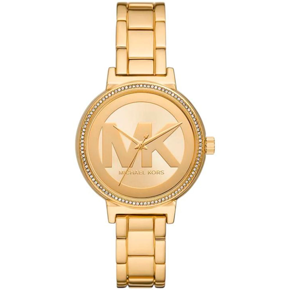 Michael Kors Sofie Embellished Dial Gold Women's Watch - MKO1051 MKO1051 - Image 1