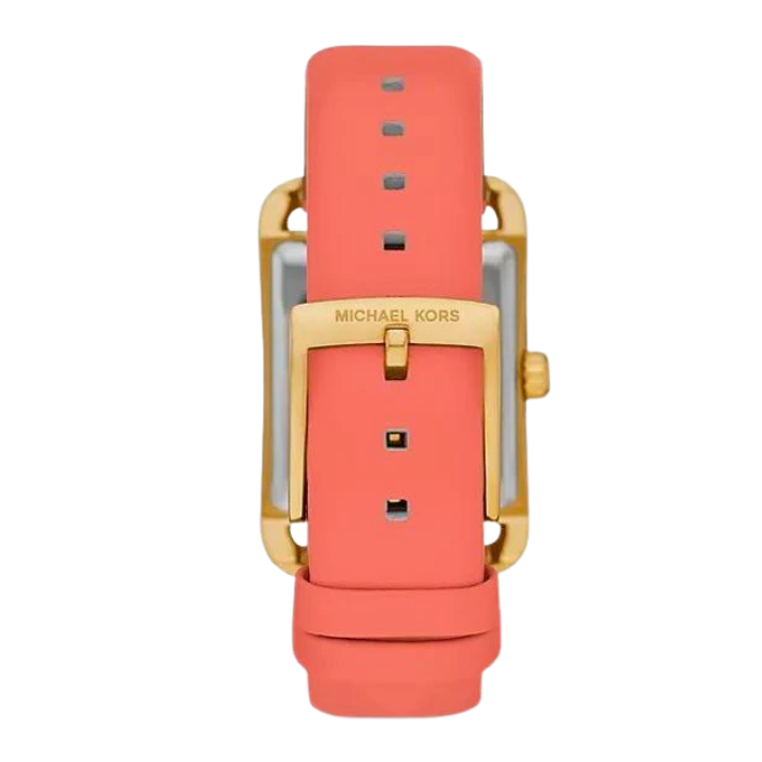 Michael Kors Outlet Petite Monroe Gold-Tone and Leather Watch | MKO1060 mk01060 - Image 3