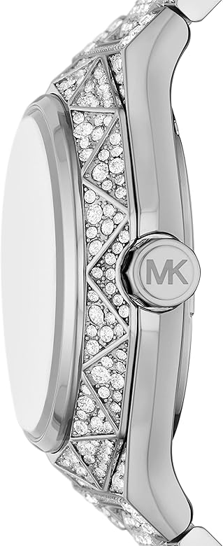 Michael Kors Raquel Three-Hand Crystals Silver Dial Silver Steel Strap Watch For Women - MK7365LE mk7365LE - Image 2