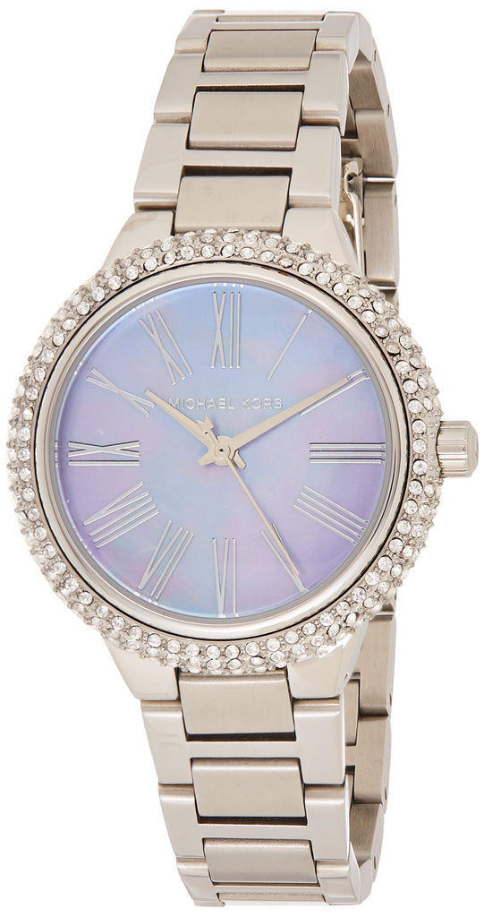 Michael Kors Mini Taryn Purple MOP Dial Silver Women's Watch - MK6562