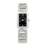 Burberry Signature Quartz Black Dial Silver Steel Strap Watch for Women - BU4210 BU4210 - Image 1