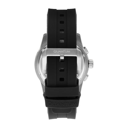 Quantum Men's Multi Function Silicone Strap Watch – ADG991.391