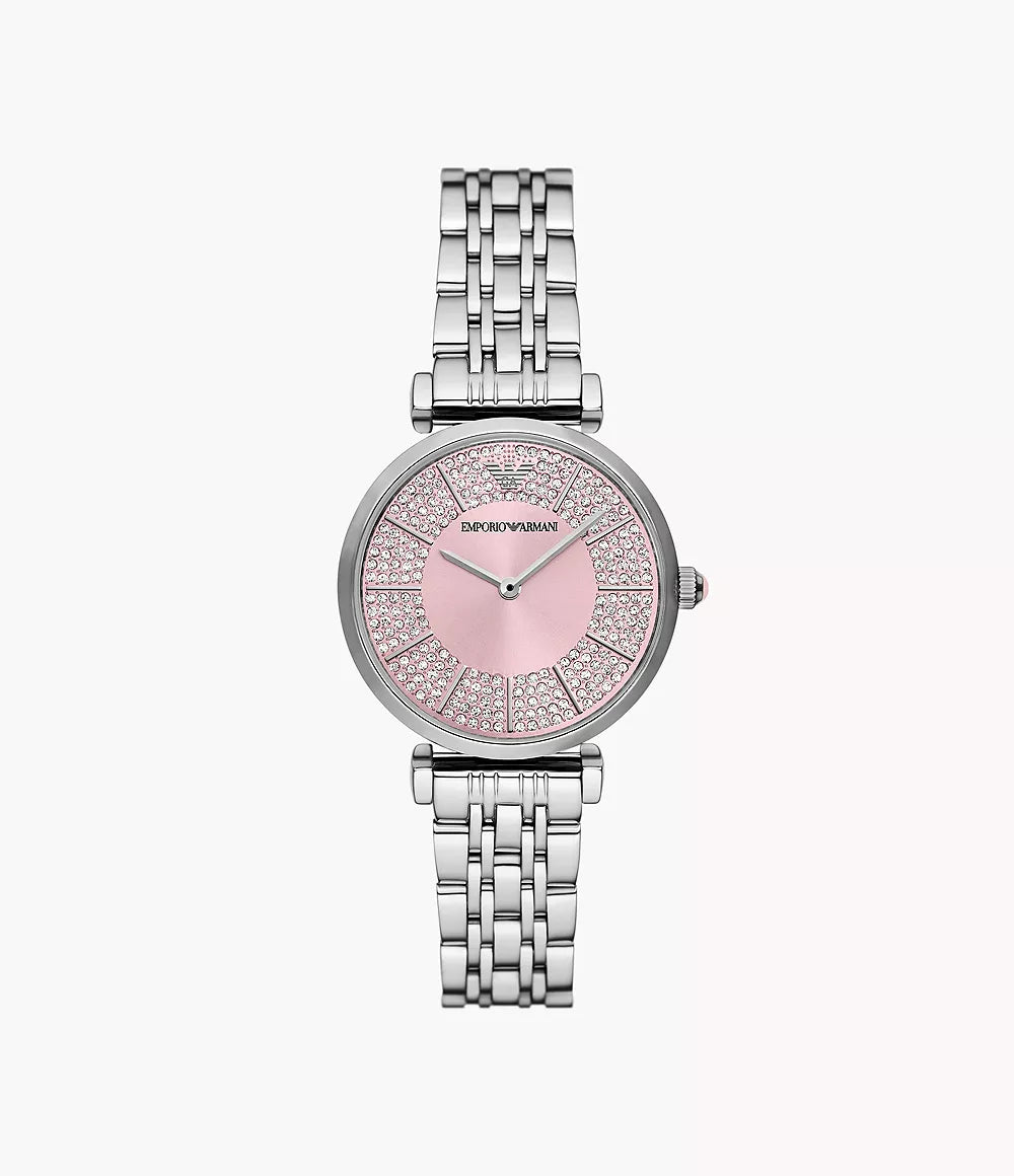 Emporio Armani Gianni T-Bar 32mm Ladies Watch Pink AR11686 AR11686 - Image 1