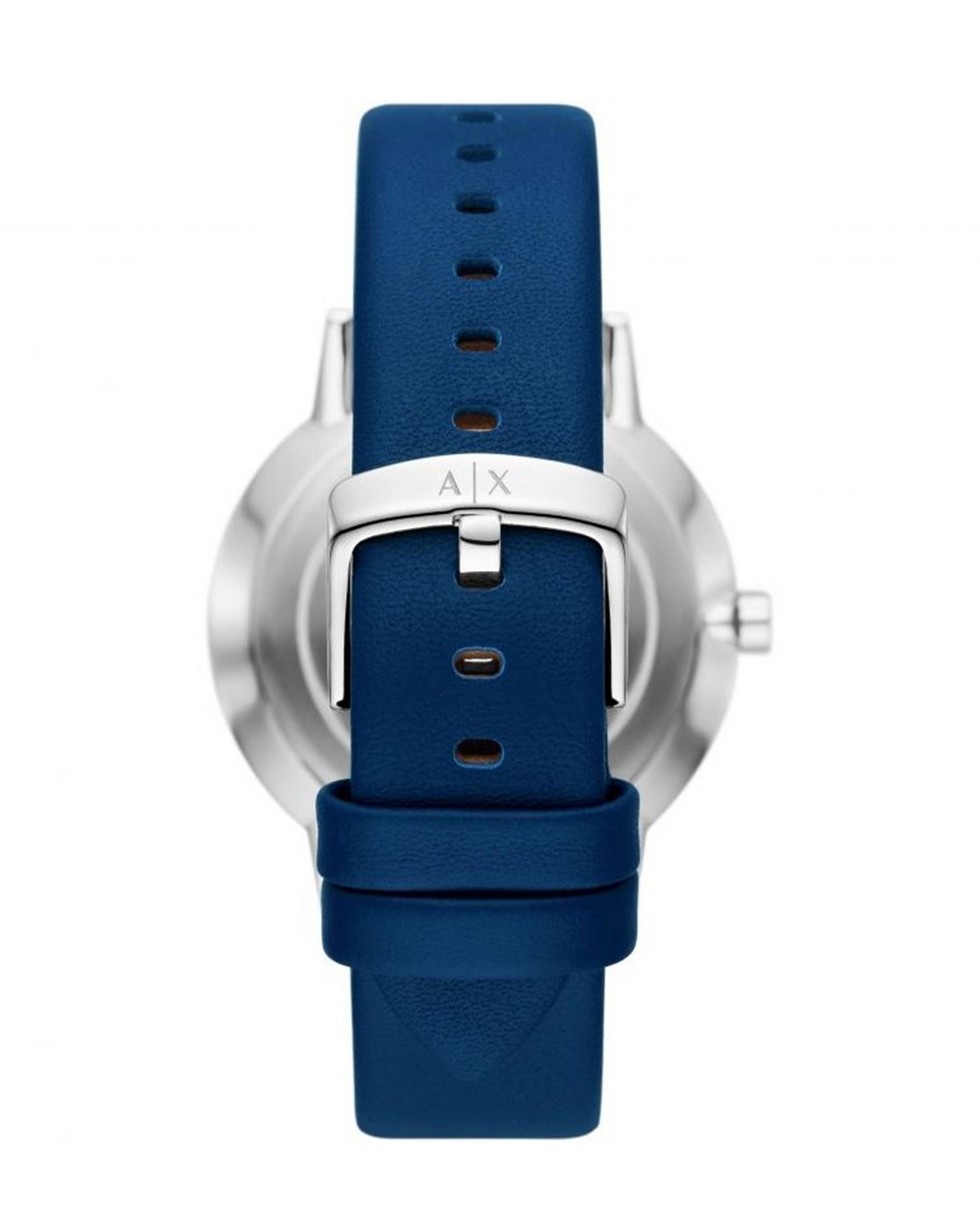 Armani Exchange Cayde Multifunction Blue Leather Men's Watch - AX2746
