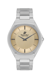 BEVERLY HILLS POLO CLUB Men’s Silver Analog Metal Watch – BP3545X.370