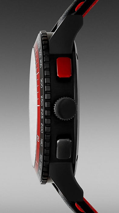 Burberry City Chronograph Black Dial Black Leather Strap Watch for Men - BU9803 BU9803 - Image 3