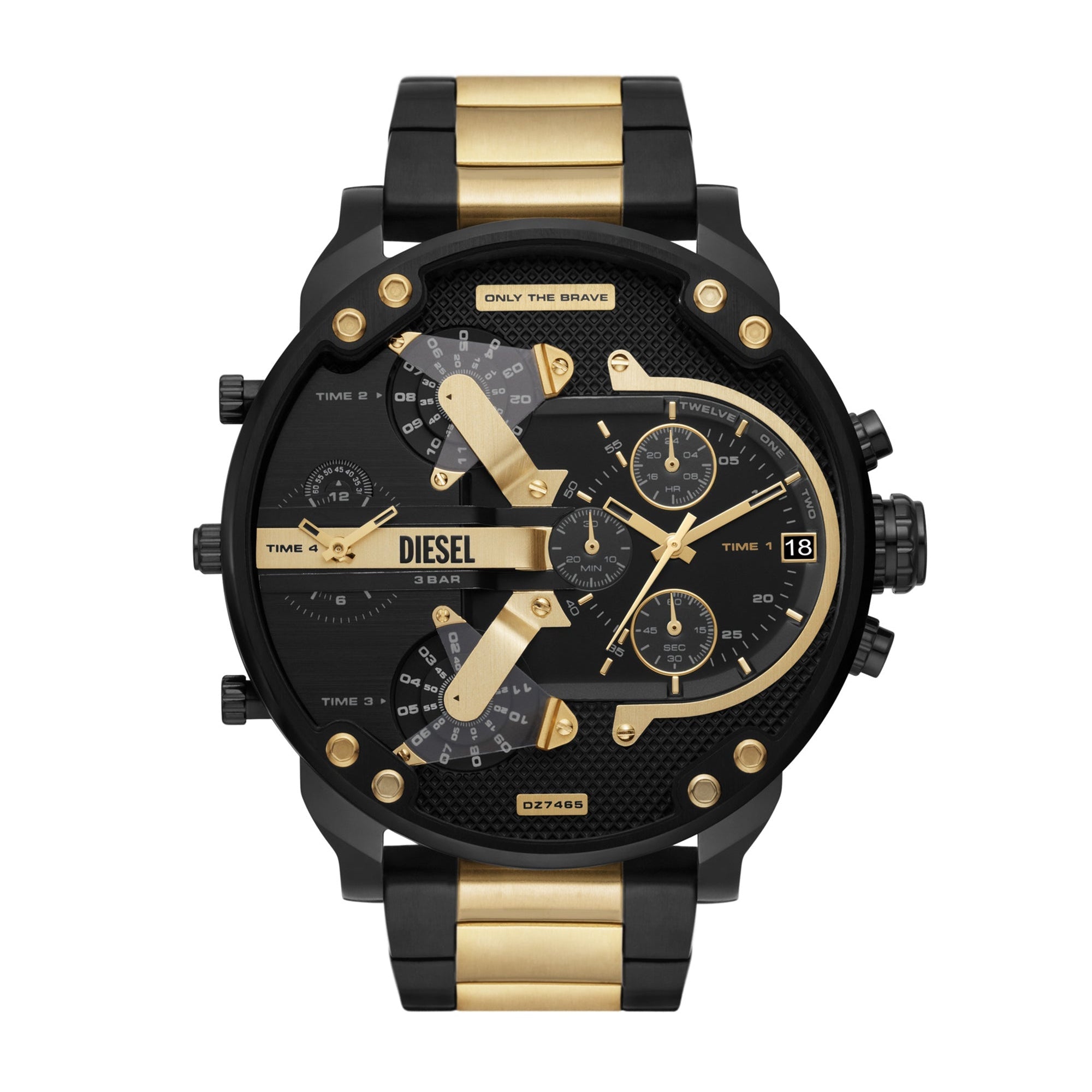 DIESEL Mr. Daddy 2.0 Chronograph Multifunction Two-Tone Stainless Steel Watch - DZ7465