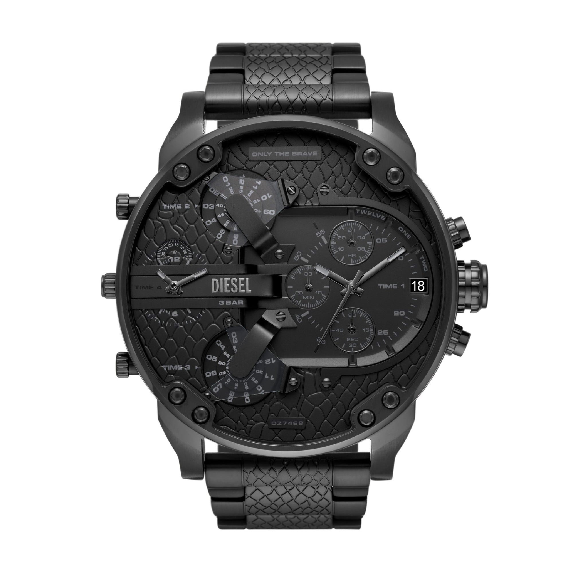 Diesel Mr. Daddy 2.0 Chronograph Multifunction Black-Tone Mens Watch DZ7468
