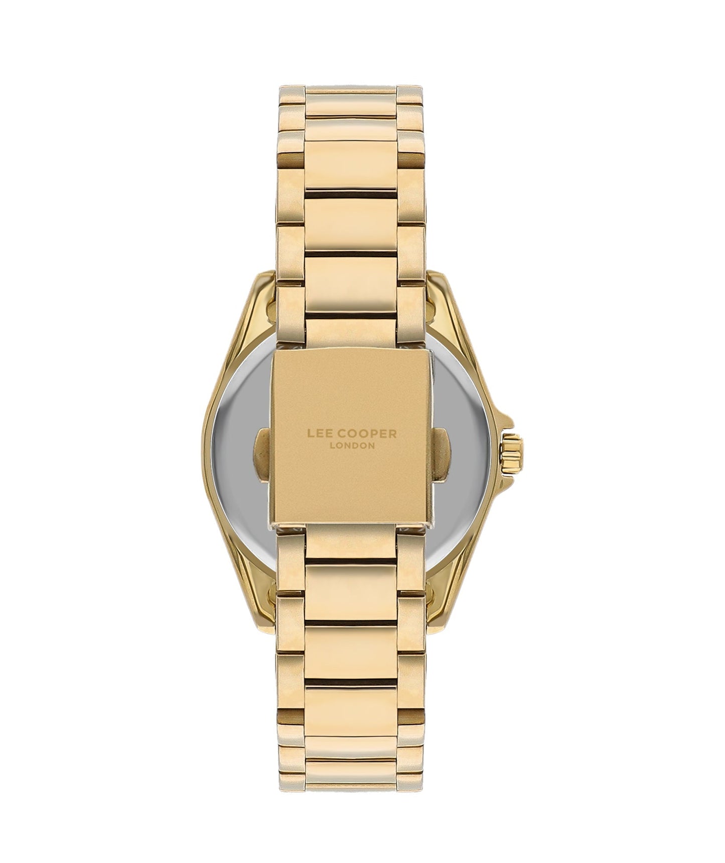 Lee Cooper Women's 34 MM Gold Analog Navy Blue Dial Watch – LC07873.270