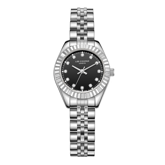 Lee Cooper Women's 28 MM Silver Analog Metal Strap Watch – LC07956.350