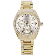 Michael Kors Silver Dial Gold Steel Strap Watch for Women - MK7090 mk7090 - Image 1