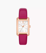 Michael Kors Three-Hand Pink Leather Watch - MK01029 mk01029 - Image 1