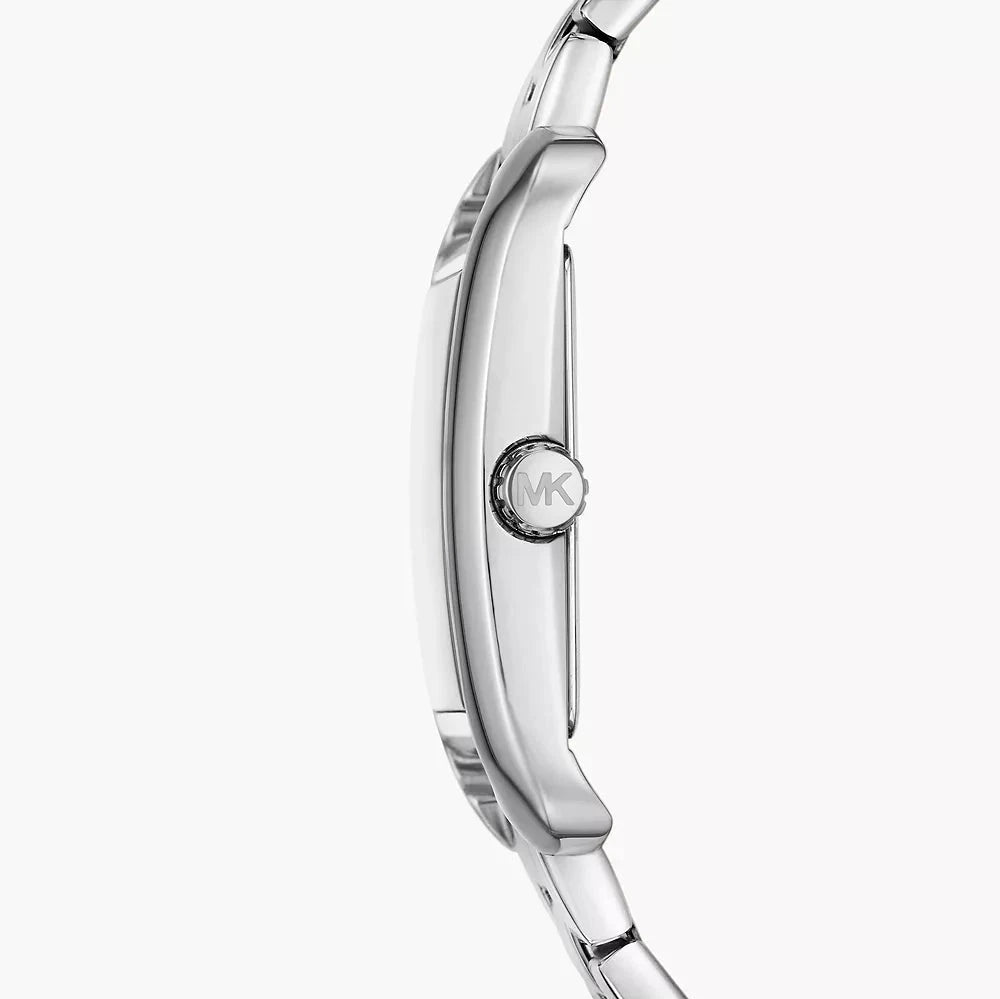 Michael Kors Monroe Three Hand Silver Dial Silver Steel Strap Watch for Women - MKO1033 mk01033 - Image 2