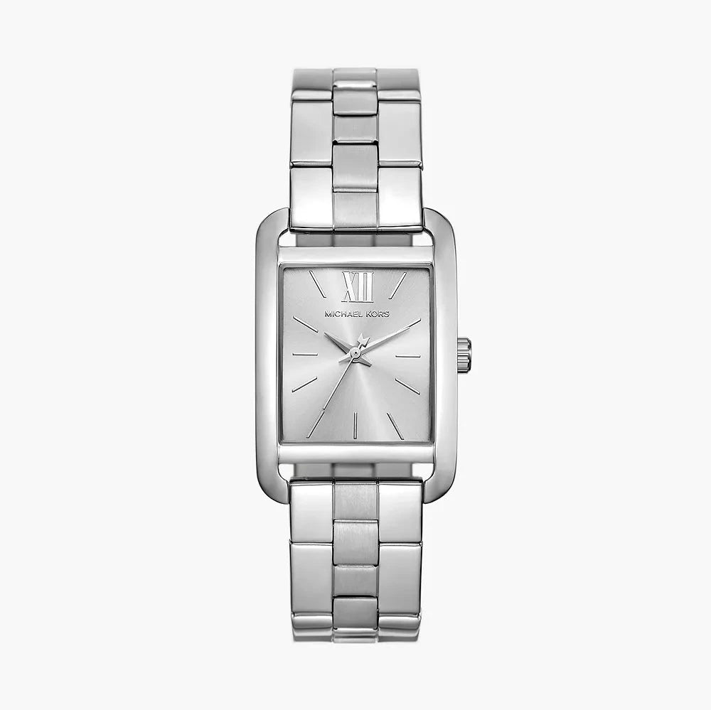 Michael Kors Monroe Three Hand Silver Dial Silver Steel Strap Watch for Women - MKO1033 mk01033 - Image 1