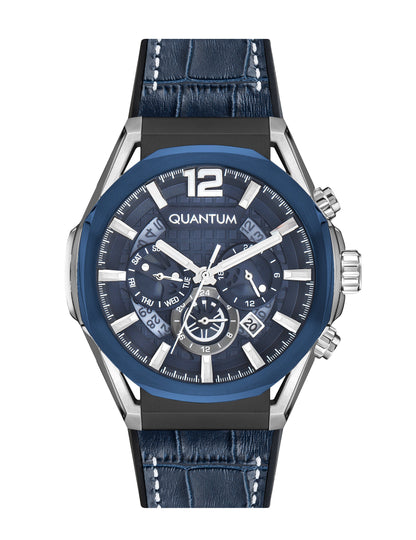 Quantum Powertech Men's Blue Dial Chronograph Watch – PWG970.699