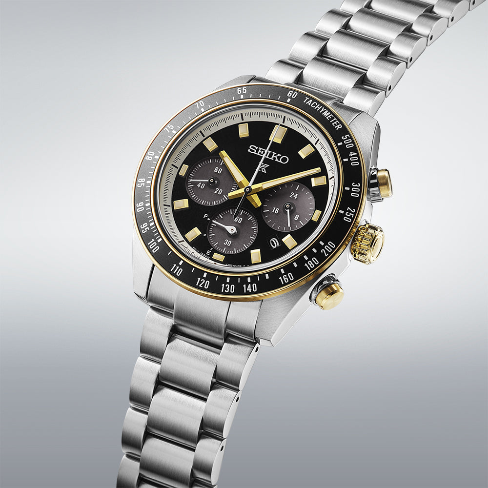 Seiko Prospex Speedtimer Chronograph Black Dial Men's Watch SSC941P1