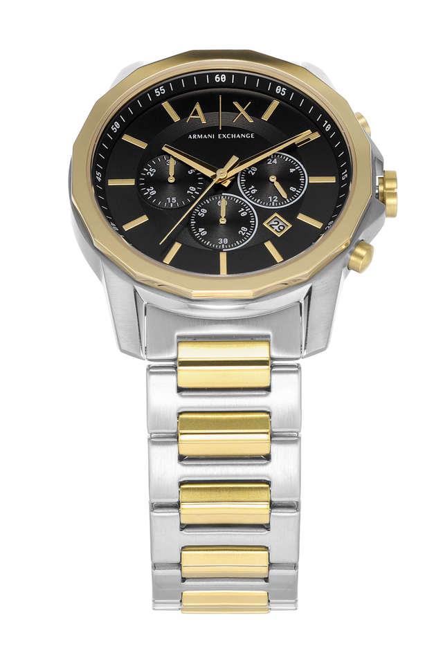 Armani Exchange Men’s Quartz Two Tone Stainless Steel Black Dial 44mm Watch AX7148 ax7148 - Image 3