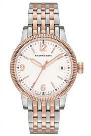 Burberry Analog White Dial Two Tone Steel Strap Watch for Women - BU7872 BU7872 - Image 1