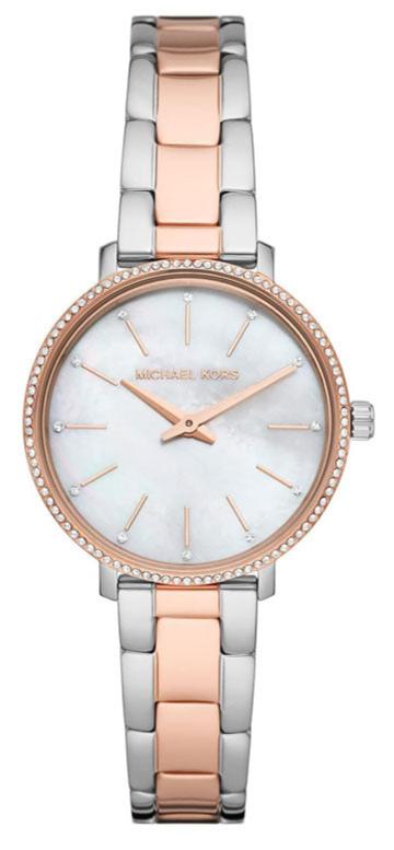 Michael Kors Pyper Quartz Mother of Pearl White Dial Two Tone Steel Strap Watch For Women - MK1066 mk1066 - Image 1