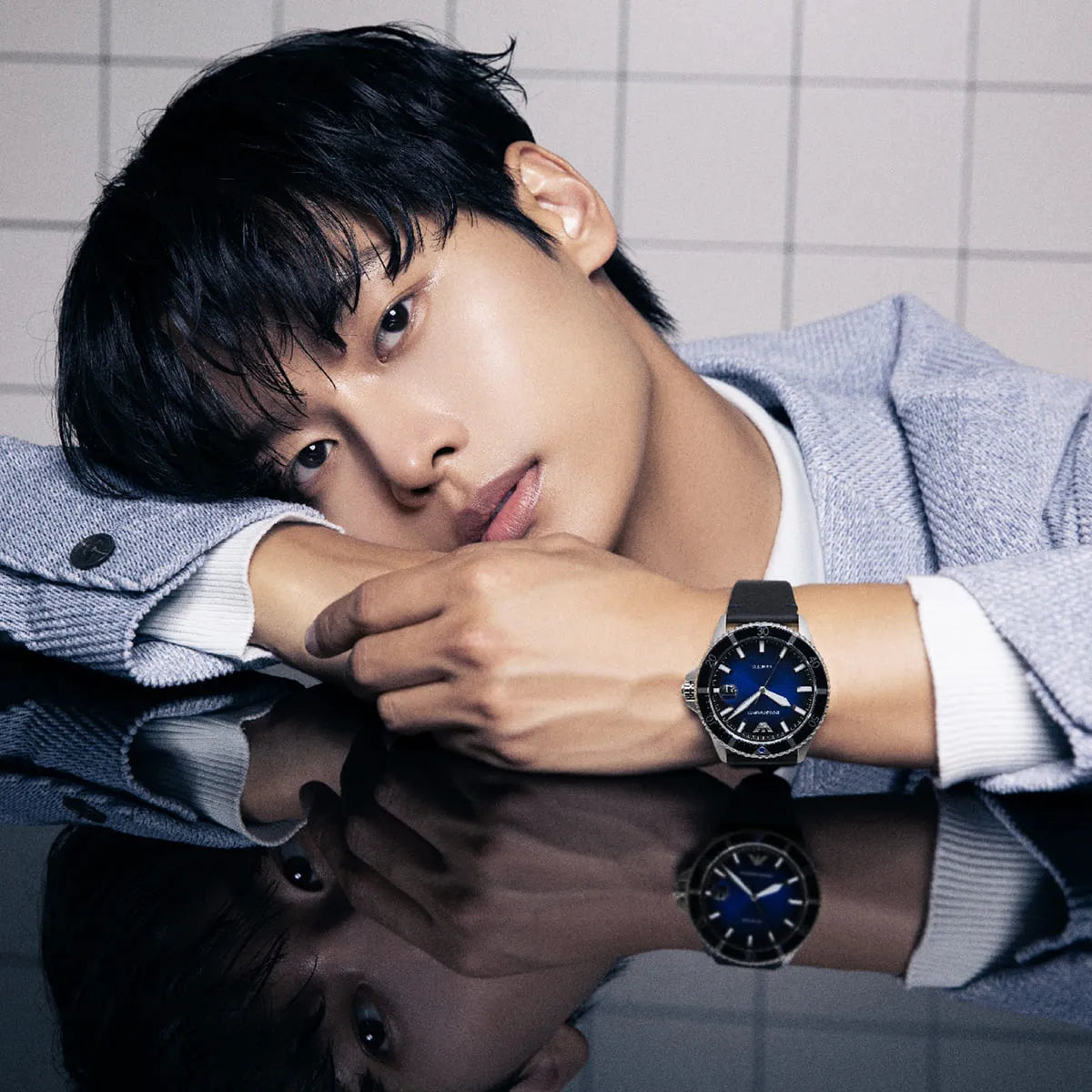 Emporio Armani Silver and Blue Men's Watch - AR11516 AR11516 - Image 8