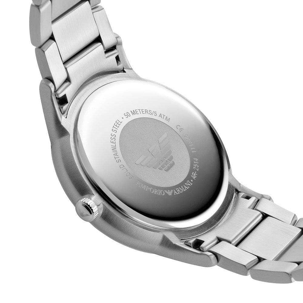 Emporio Armani Renato Quartz Grey Dial Silver Steel Strap Watch For Men - AR2514 AR2514 - Image 8