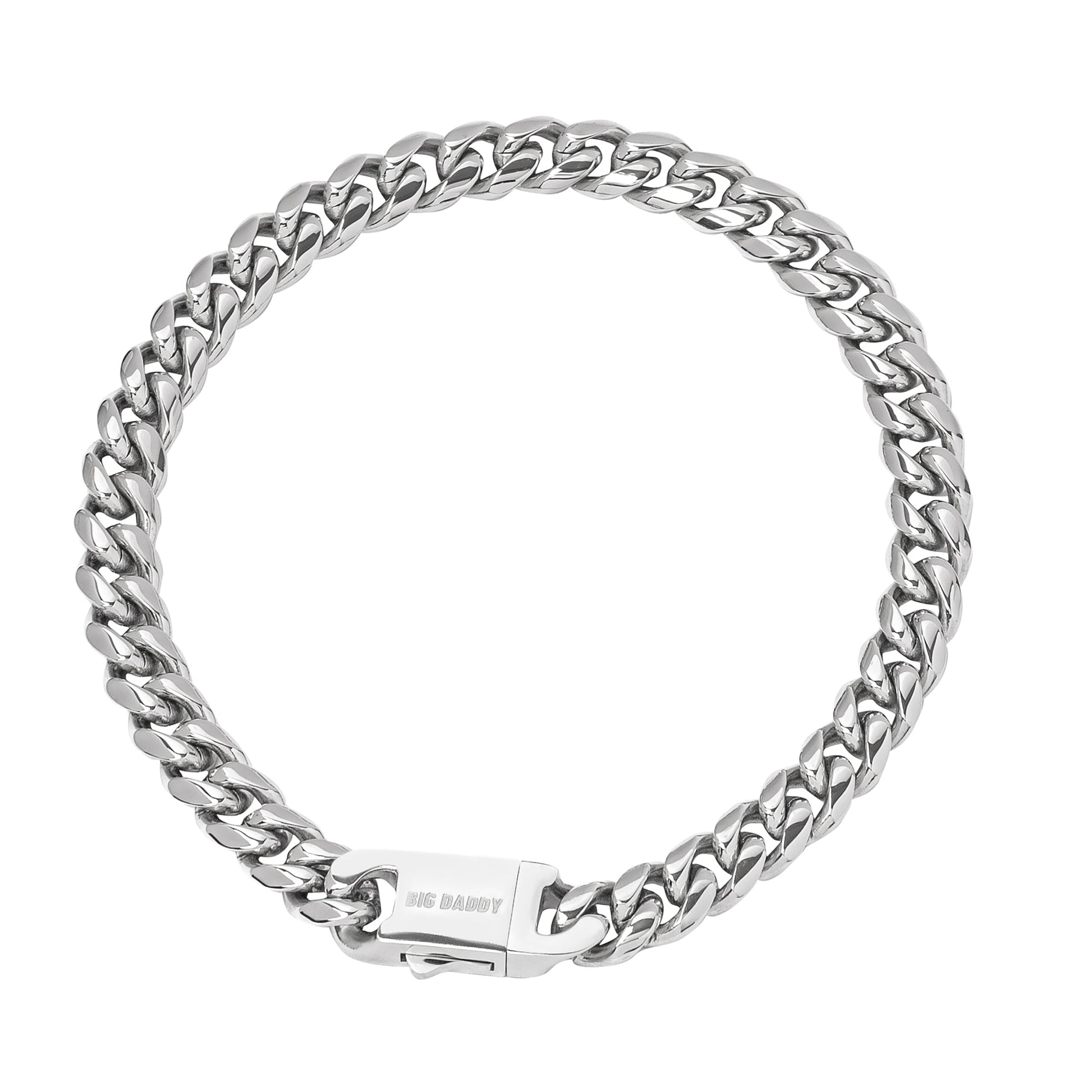 Big Daddy 10MM Cuban Link Stainless Steel Bracelet - Bracelet