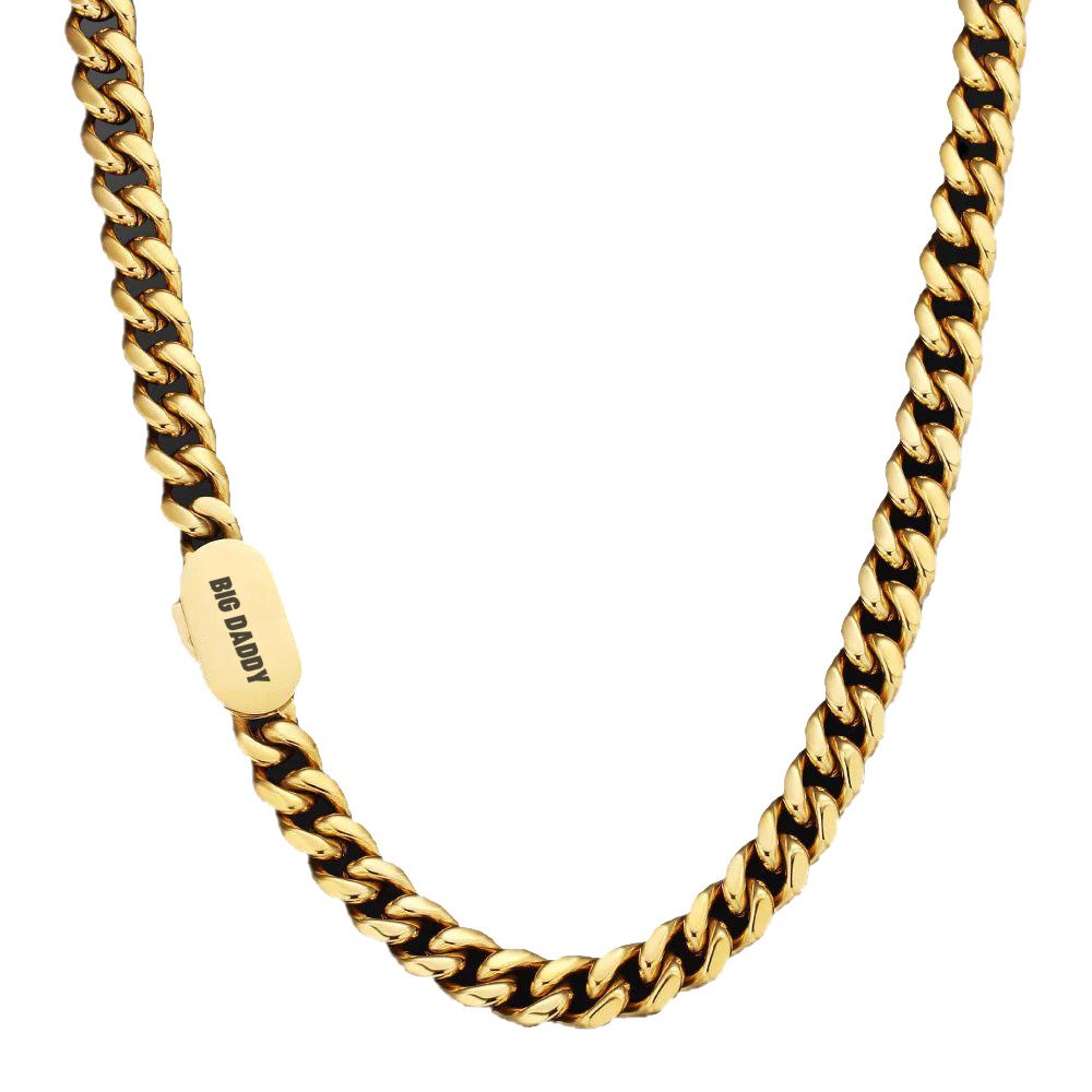 Big Daddy 10mm Miami Cuban Link Gold Chain - Chain