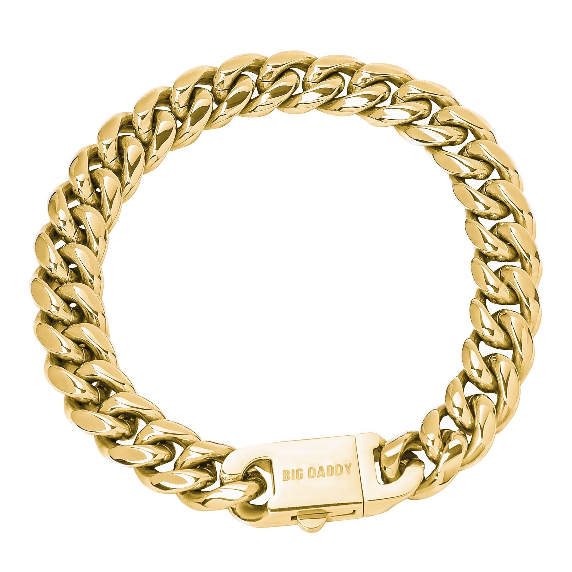 Big Daddy 12MM Cuban Link 18K Gold Bracelet - Bracelet