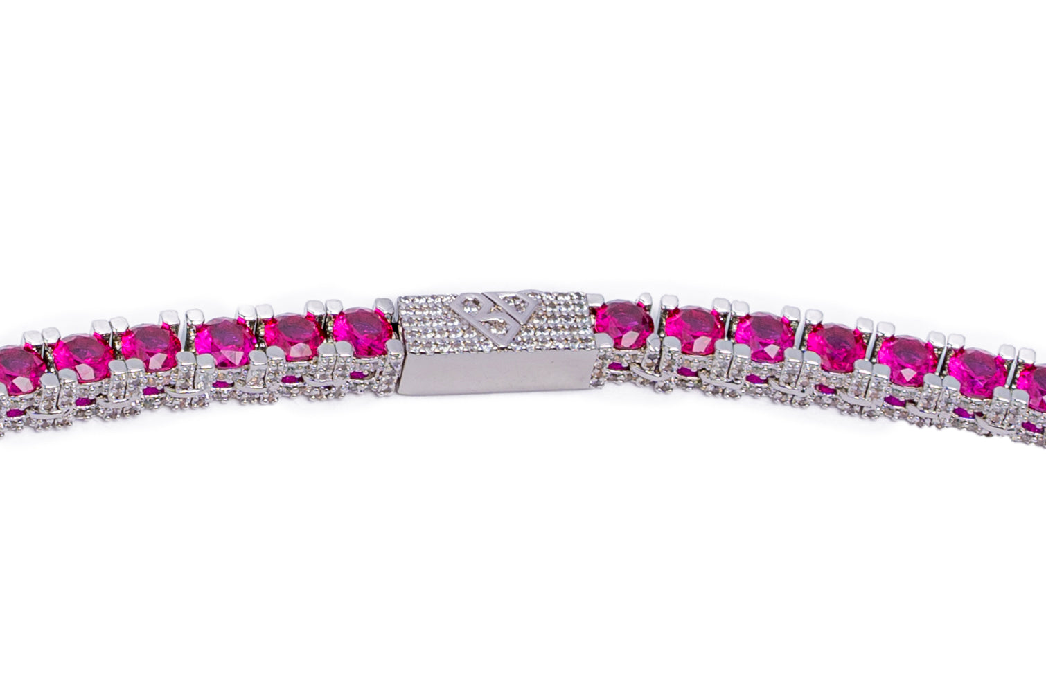 Big Daddy 4MM Silver Ruby Tennis Chain - Chain