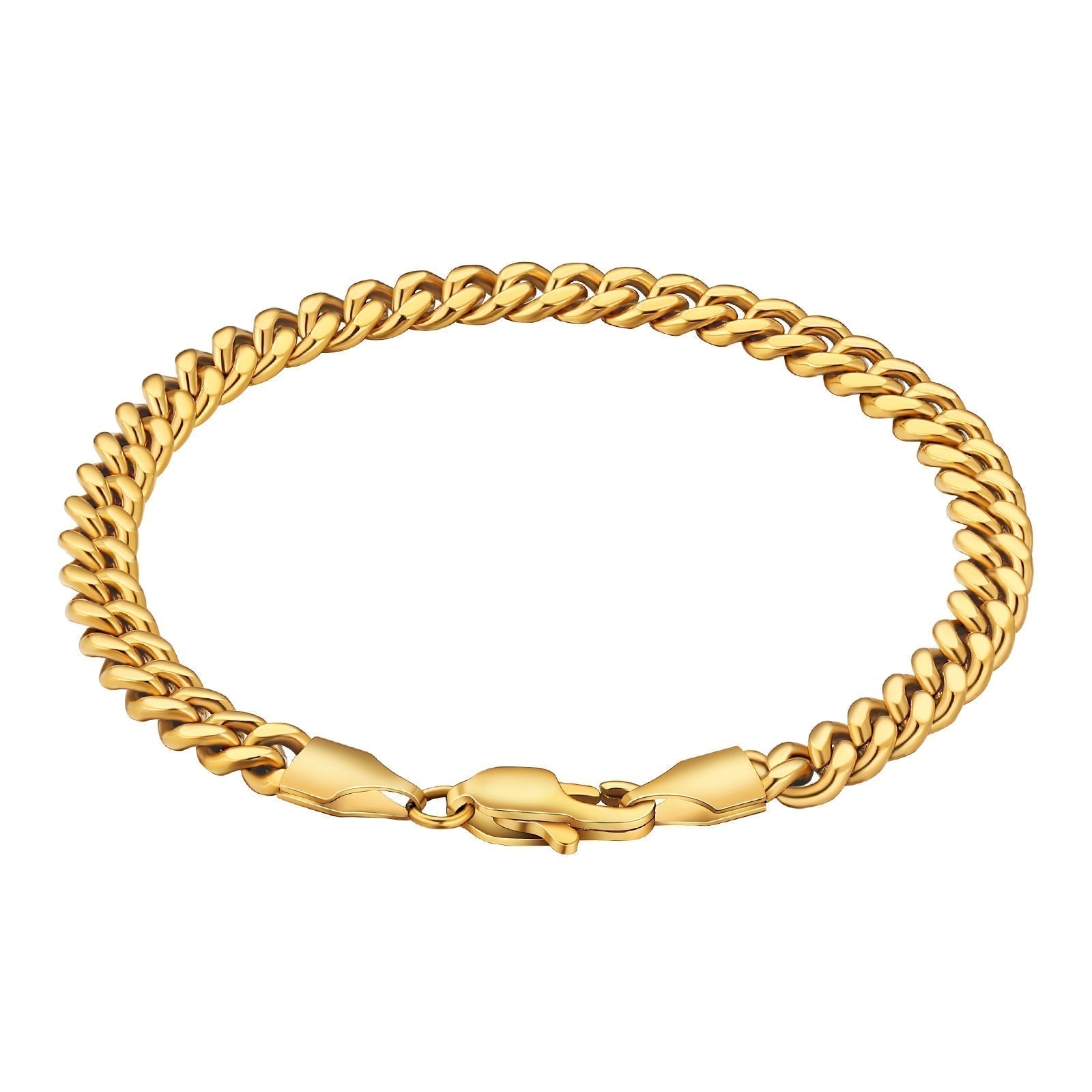 Big Daddy 5mm Cuban Link Gold Bracelet - Bracelet