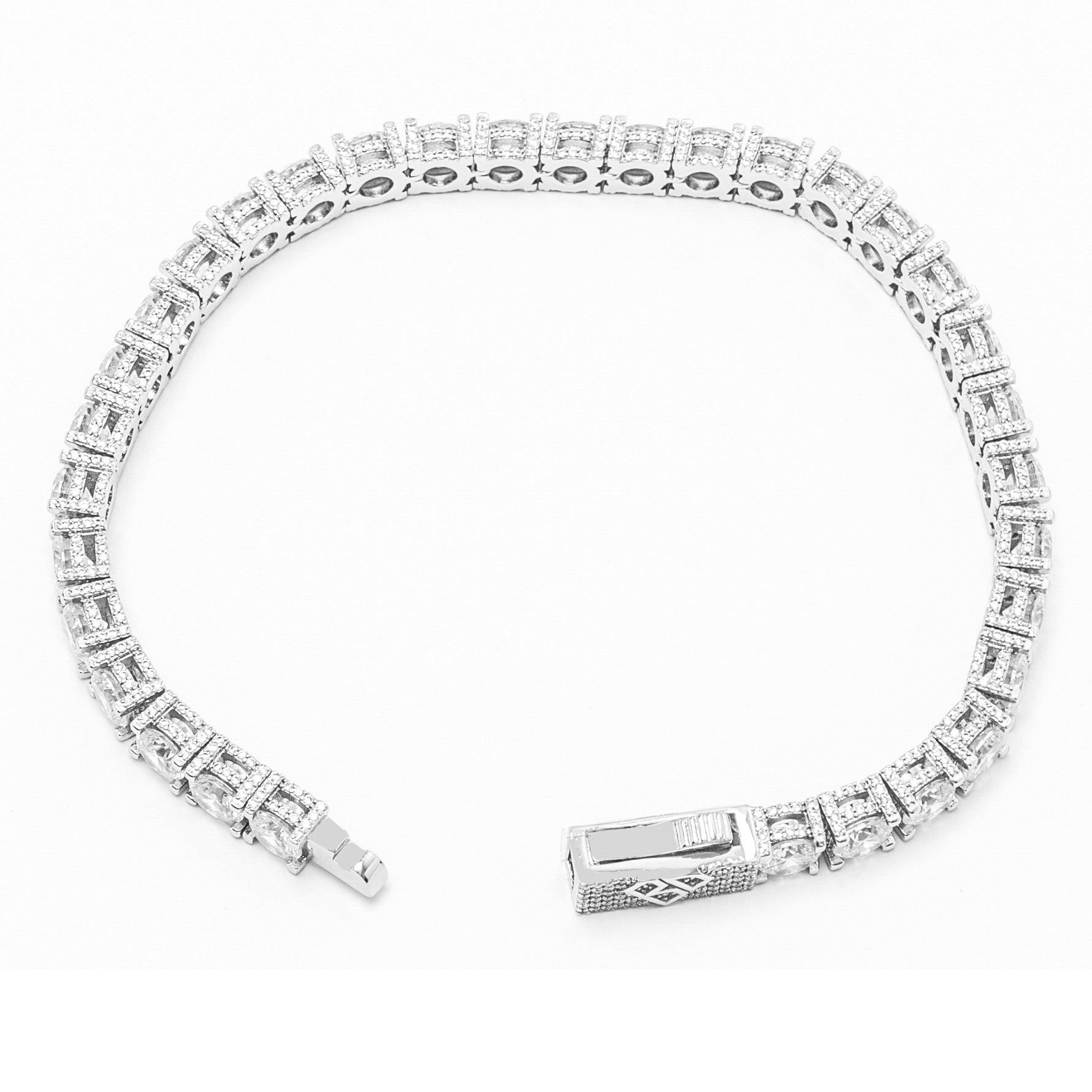 Big Daddy 6MM Diamond Silver Tennis Bracelet - Bracelet