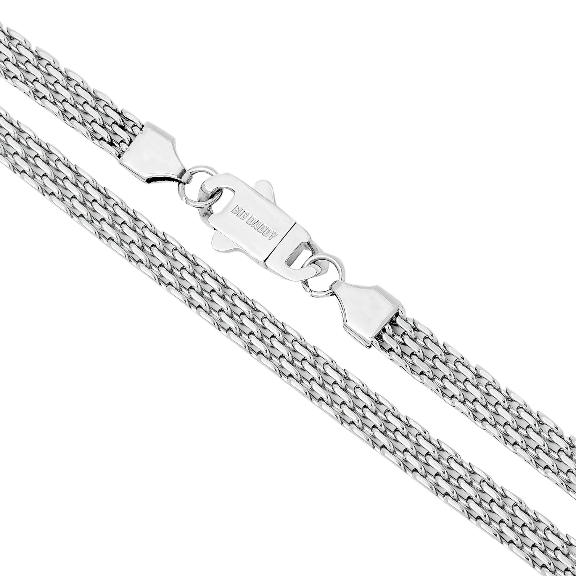 Big Daddy 6MM Silver Flat Herringbone Chain - Chain