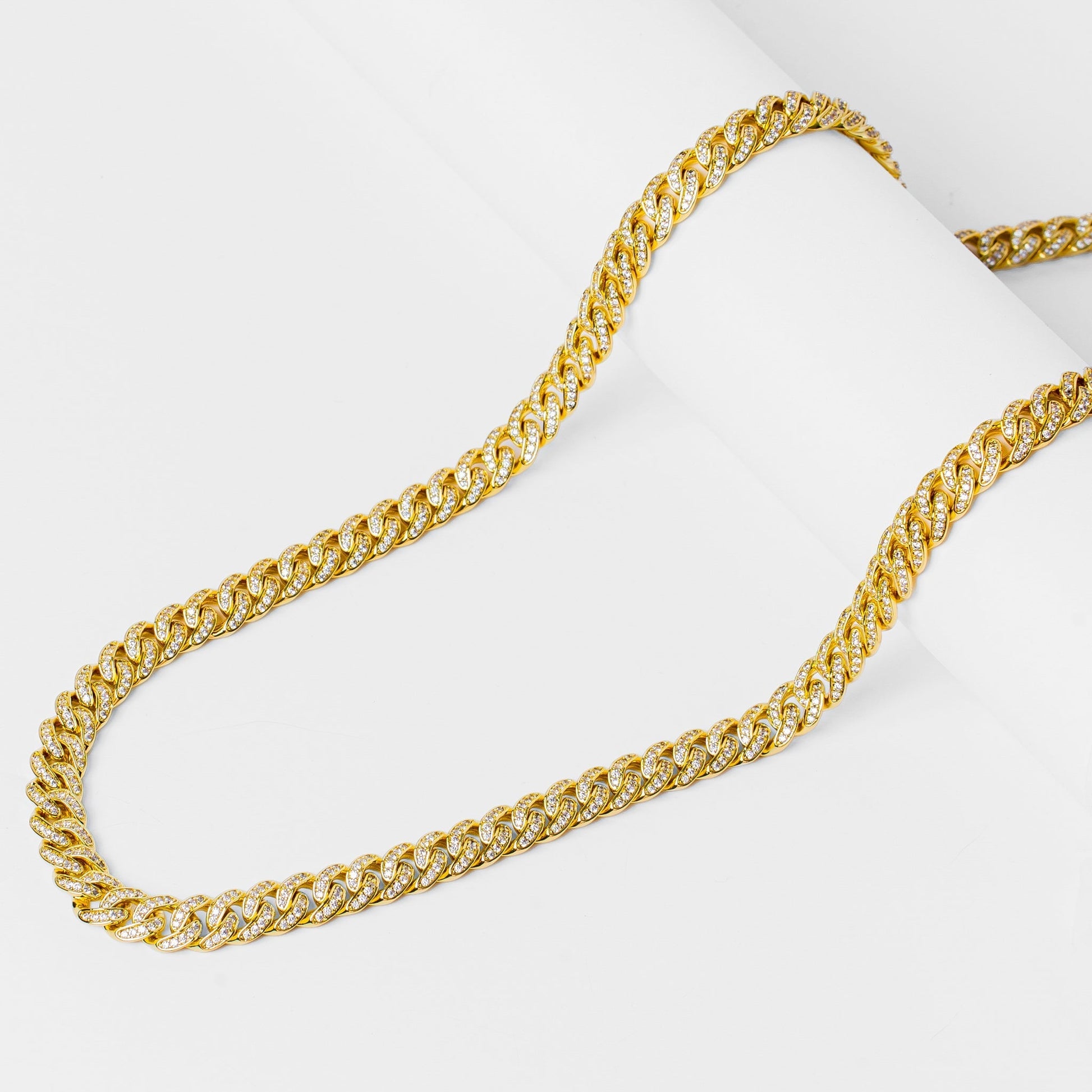 Big Daddy 8MM Bling Curb Cuban Gold Chain - Chain