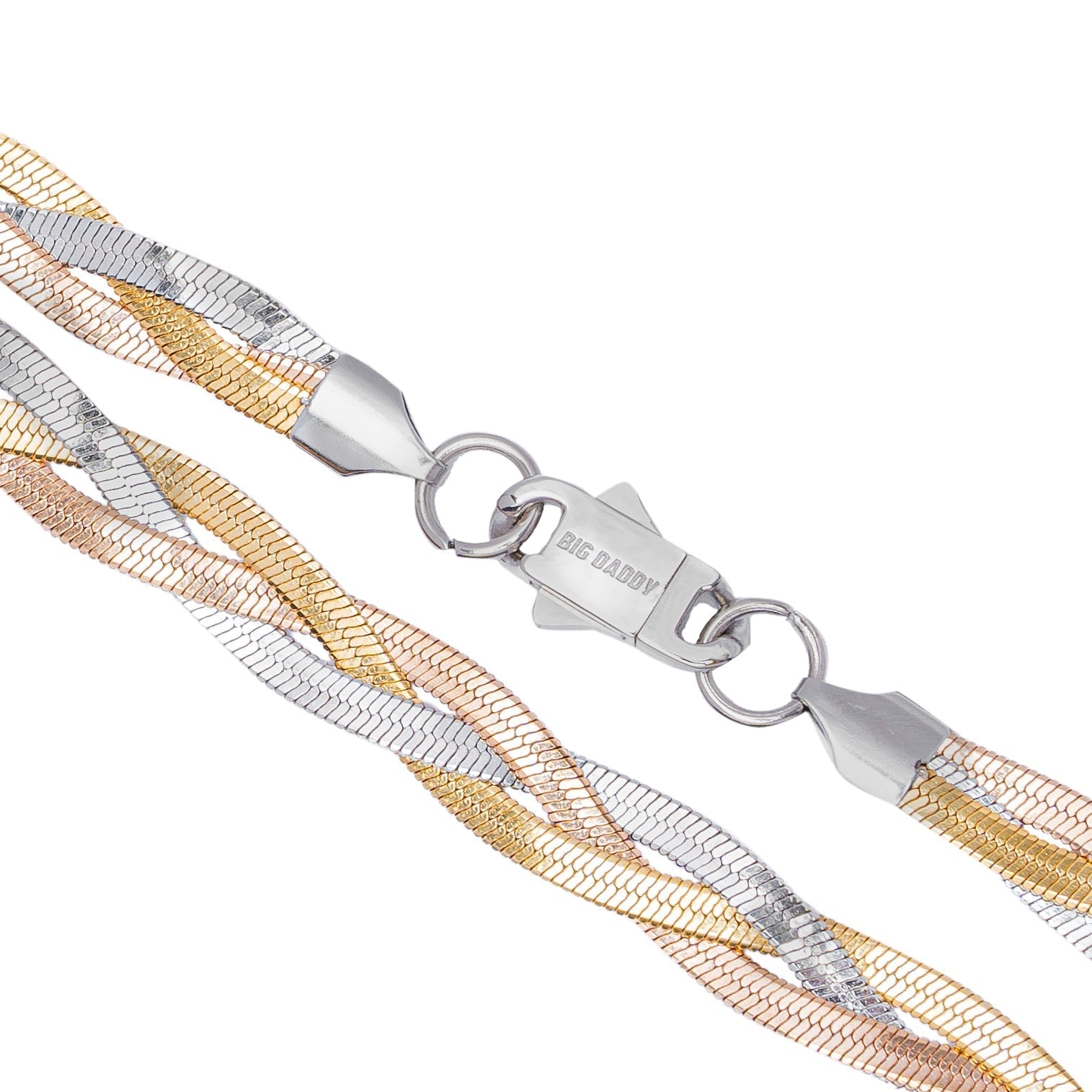 Big Daddy 8MM Two-Tone Flat Herringbone Chain - Chain