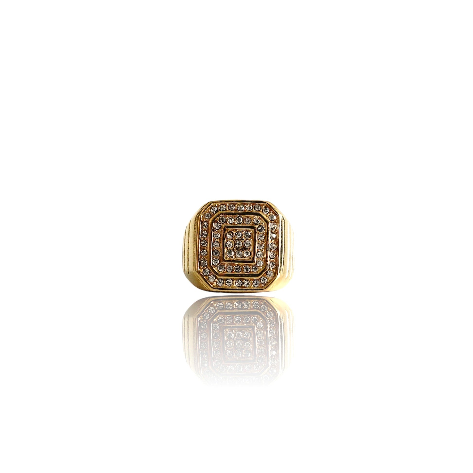 Big Daddy Imperial Iced Gold Ring - Ring