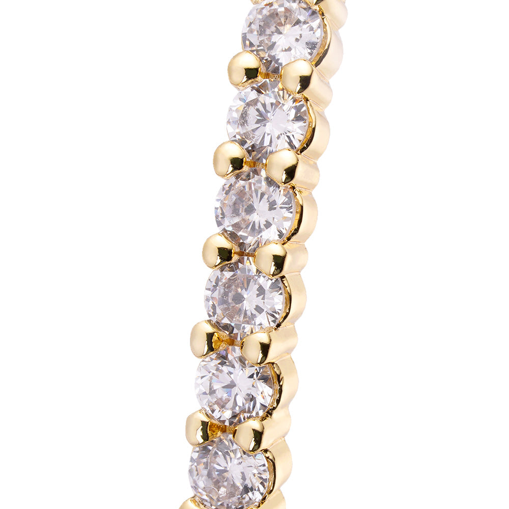 Big Daddy Large Hoop Diamond Earring - Earring