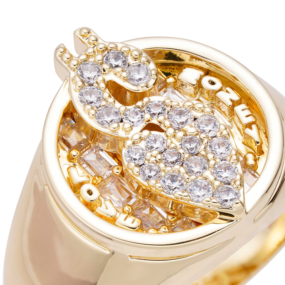 Big Daddy "Love Money" Iced Out Diamond Ring