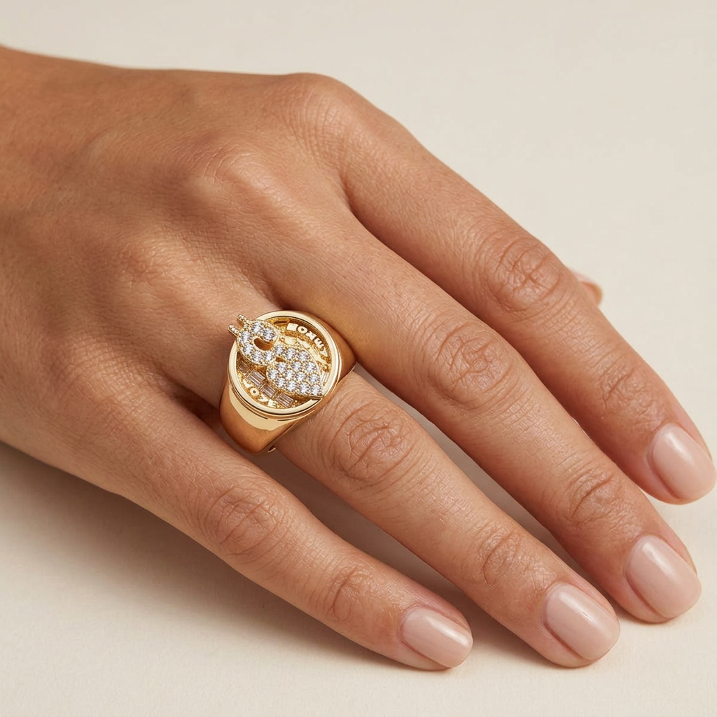 Big Daddy "Love Money" Iced Out Diamond Ring