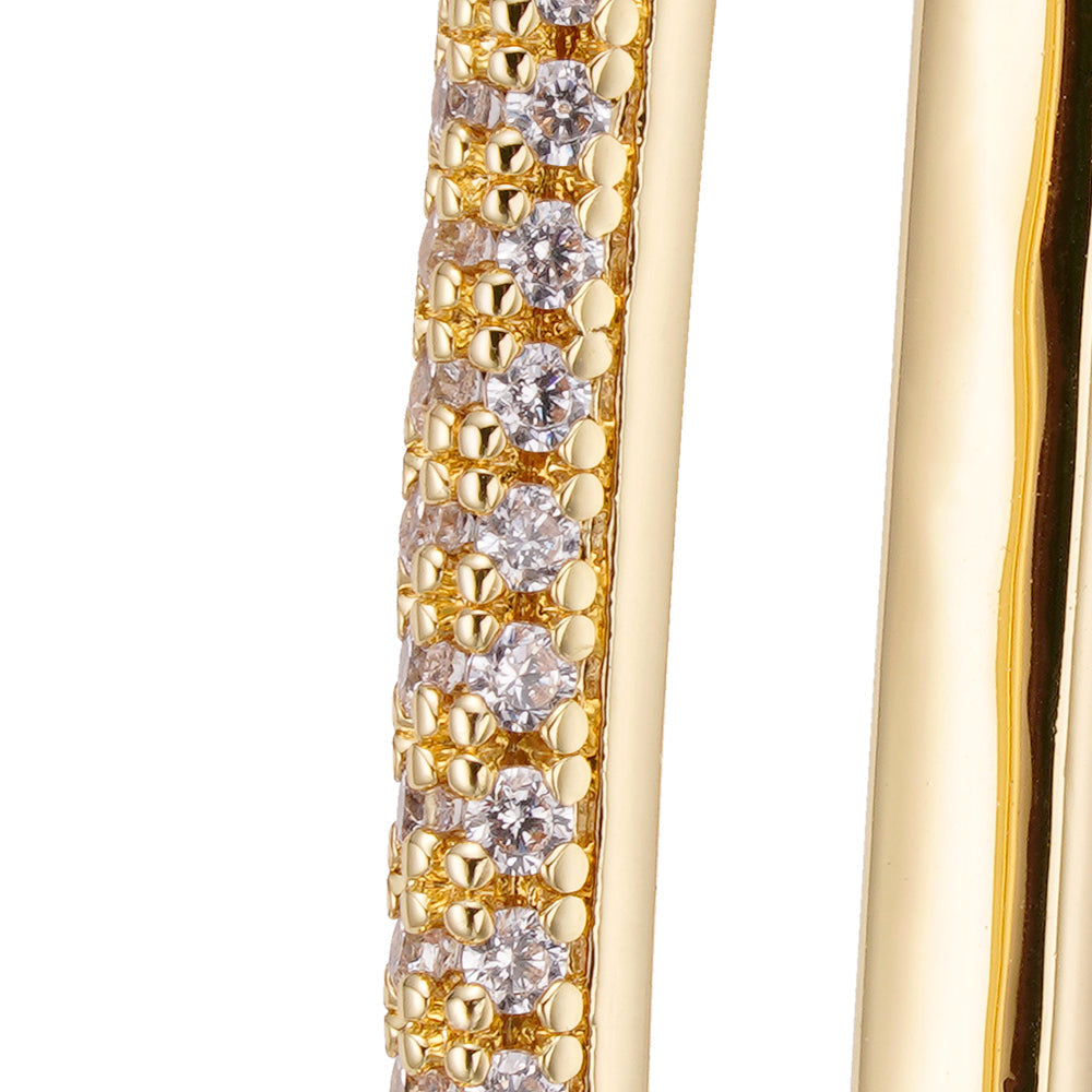 Big Daddy Oval Loop Gold Earring - Earring