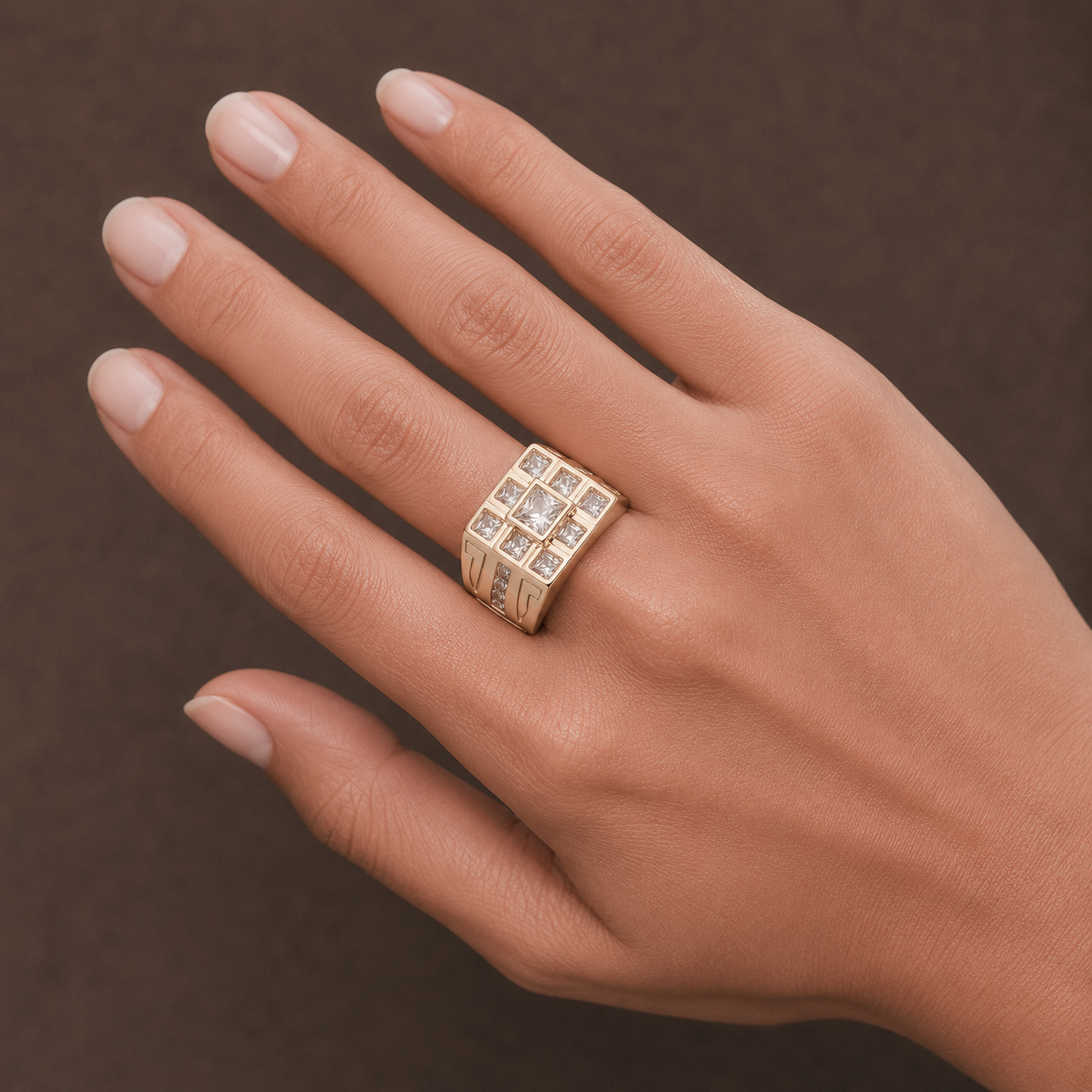 Big Daddy Stellar Iced Out Diamond Ring