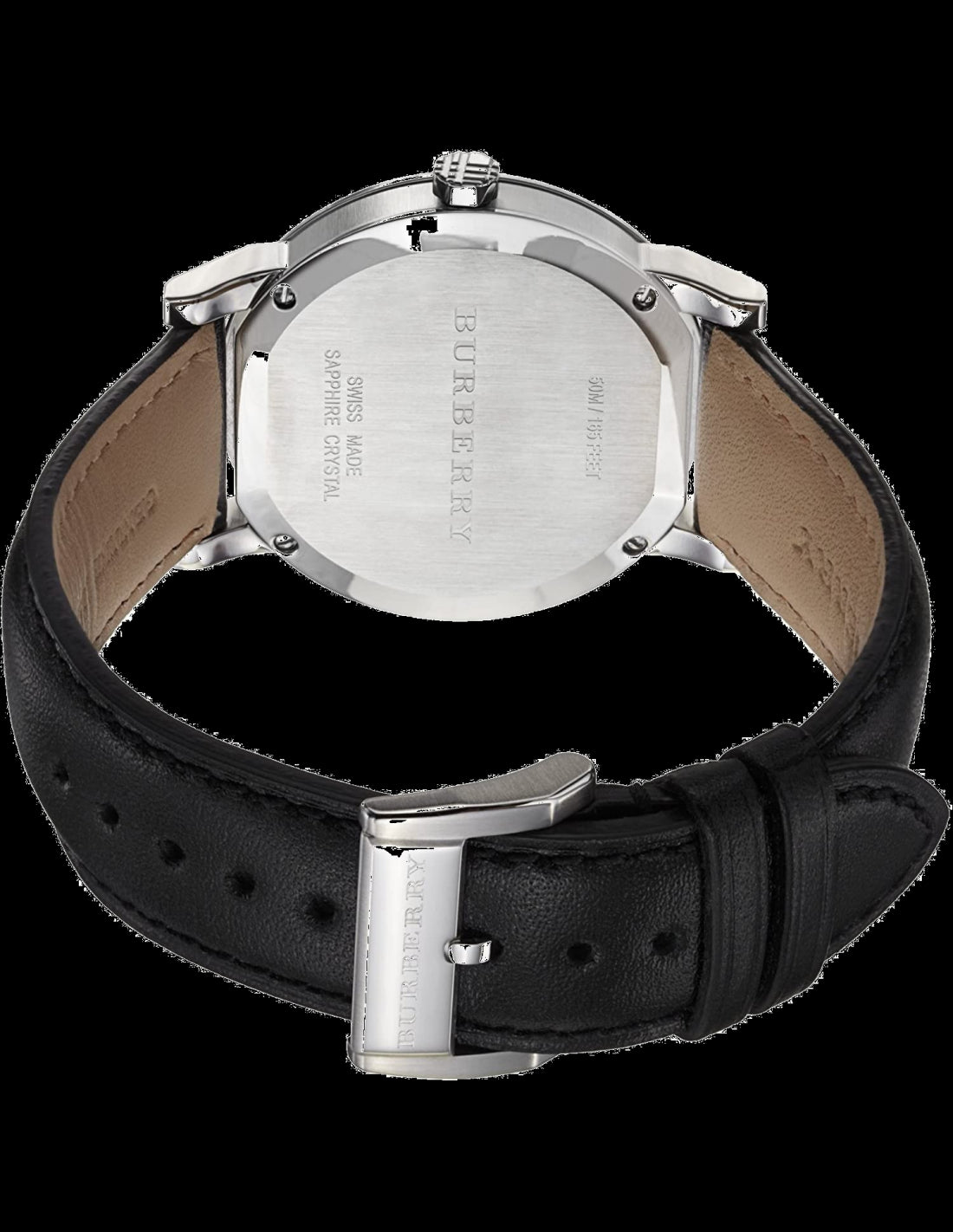 Burberry City Black Dial Black Leather Men’s Watch BU9009 - Watch