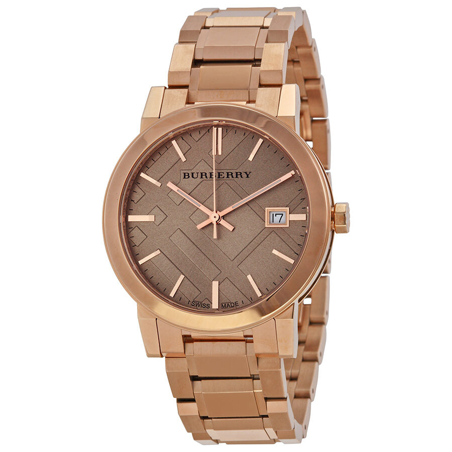 Burberry Rose Dial Rose Gold-tone Ladies Watch BU9034