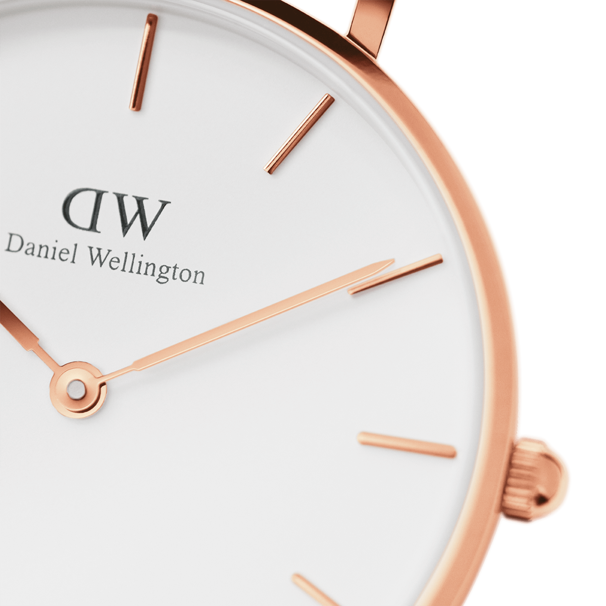 Daniel Wellington Petite York 32mm Watch - Eggshell White Dial, Rose Gold Case, Dark Brown Leather Strap - DW00100232