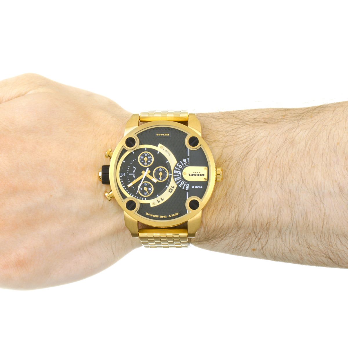 Diesel Little Daddy Chronograph Quartz Black Dial Men’s Watch DZ7412 - Watch