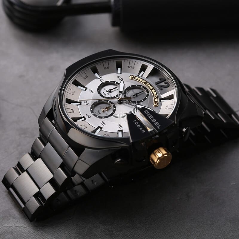 Diesel Mega Chief Men’s Chronograph Black IP Stainless Steel Watch DZ4479 DZ4479 - Image 8