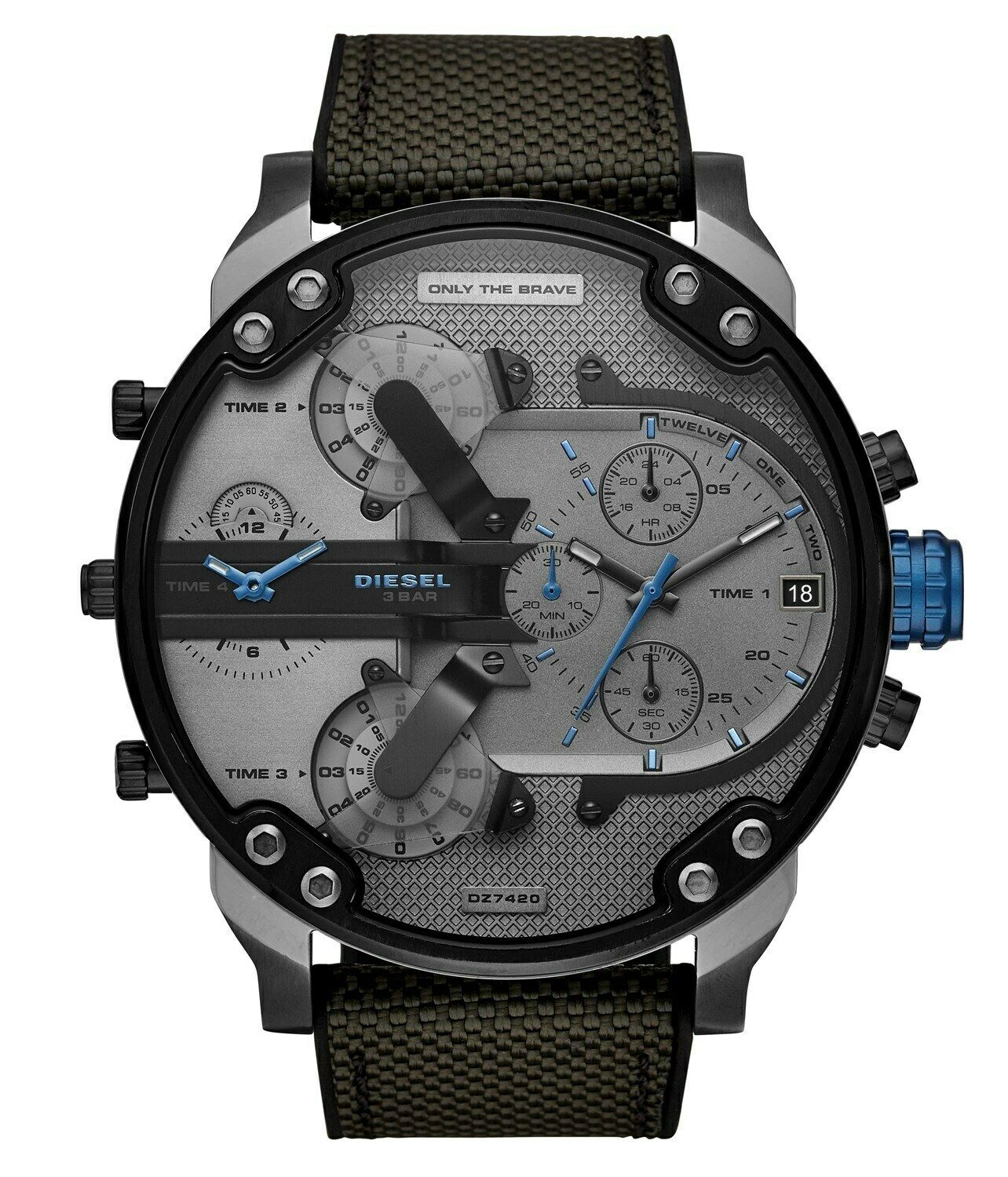 Diesel Mr. Daddy 2.0 Chronograph Fabric Strap Men's Watch DZ7420