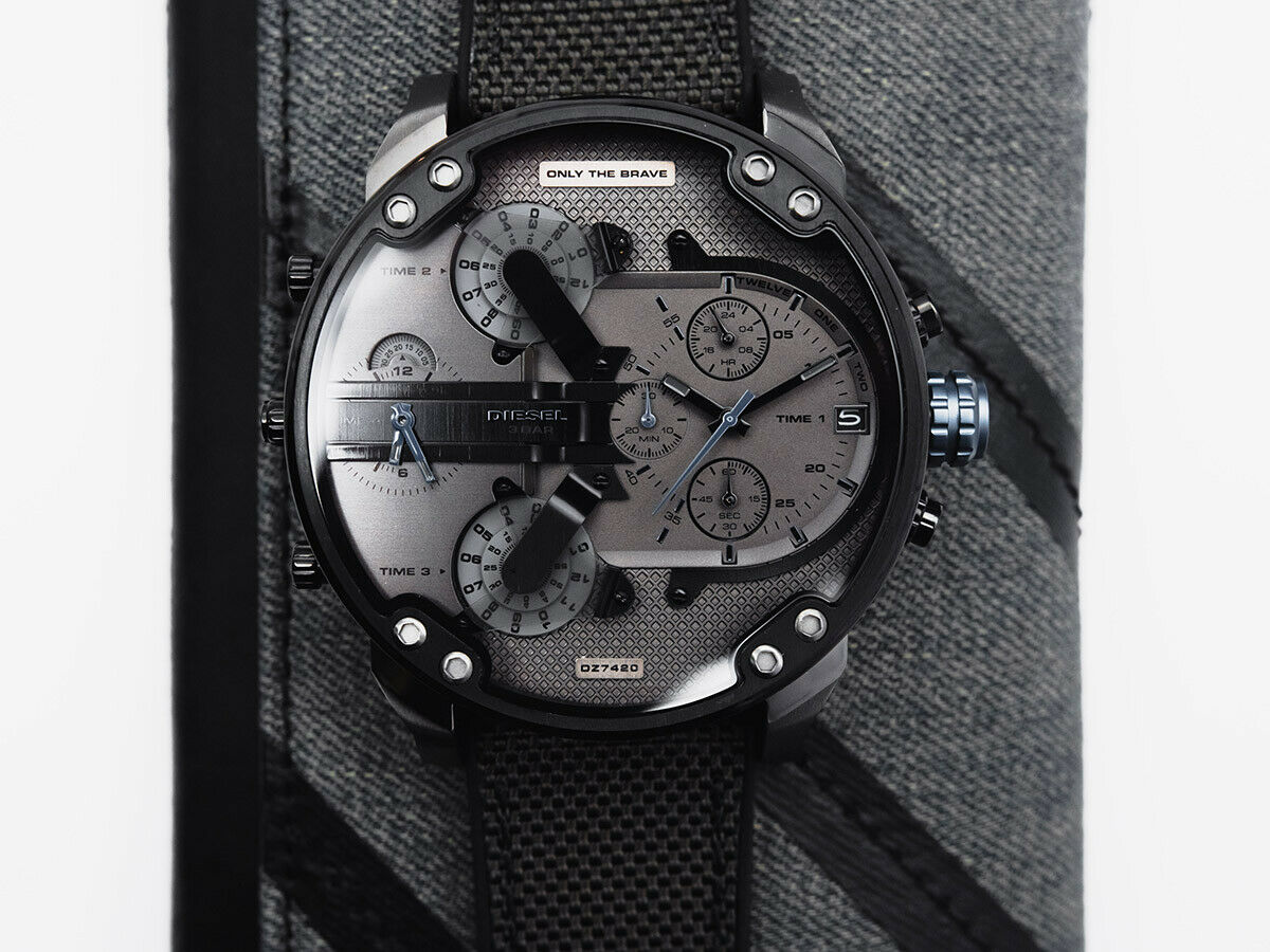 Diesel Mr. Daddy 2.0 Chronograph Fabric Strap Men's Watch DZ7420