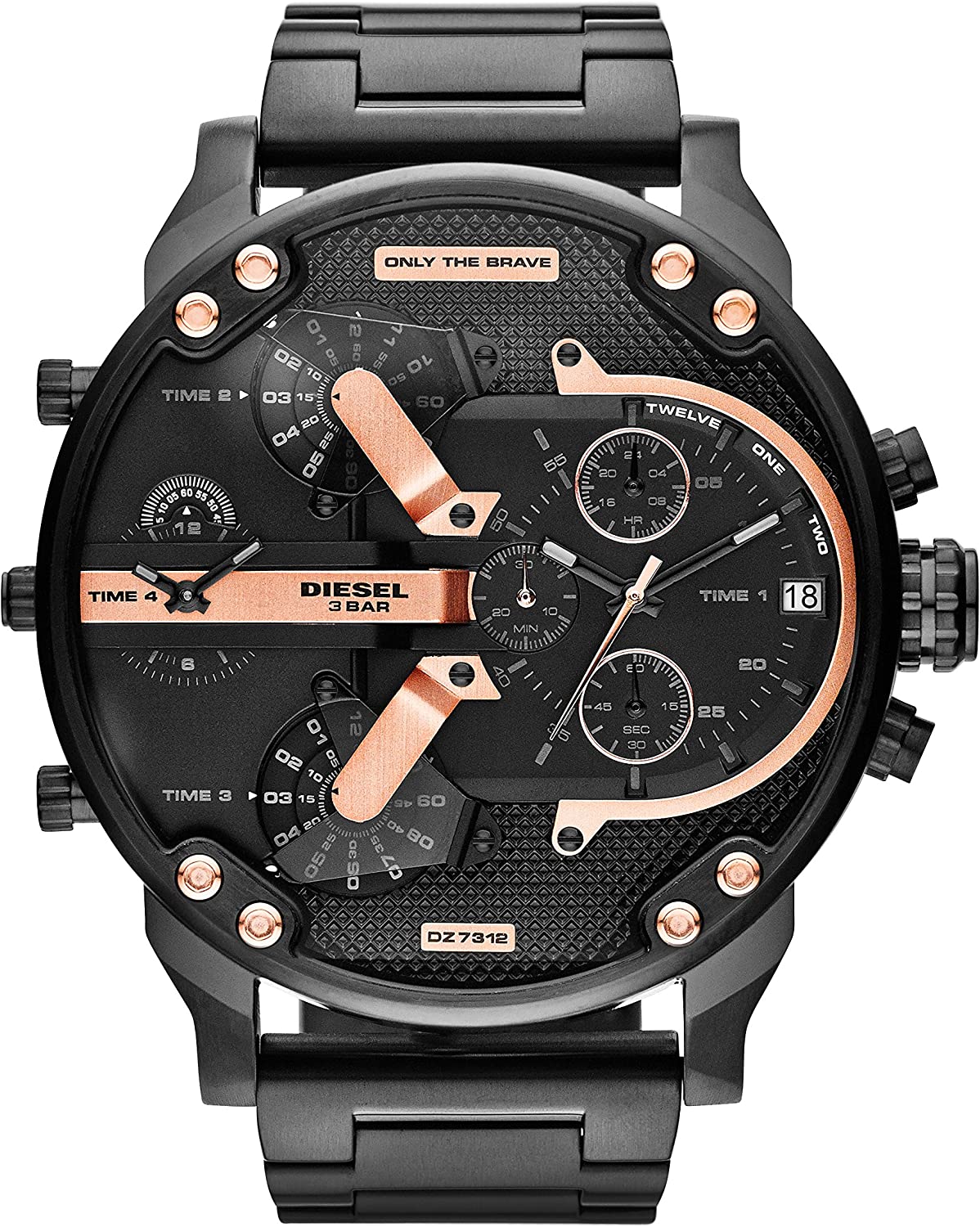 Diesel The Daddies Chronograph Four Time Zone Dial Men’s Watch DZ7312 - Watch